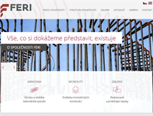 Tablet Screenshot of feri-hk.cz